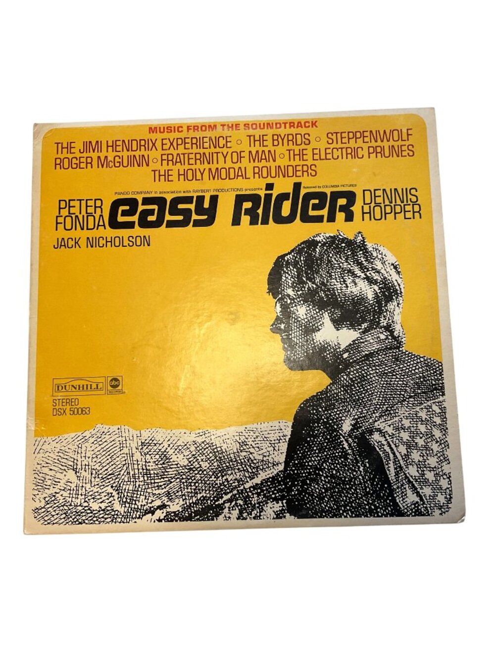 Music From The Soundtrack Easy Rider Vinyl LP Stereo 1969 DSX-50063 Dunhill